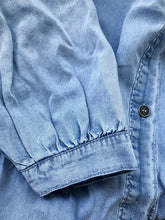 Balloon Sleeve Short Dress Vintage Loose Denim Dress